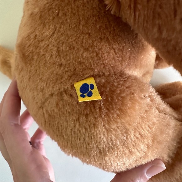 BUILD-A-BEAR Brown Sugar Puppy 15" Plush Stuffed Dog with White Eye Patch - Picture 8 of 8